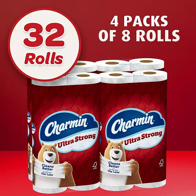 Charmin Ultra Strong Toilet Paper 32 rolls 231 sheets roll