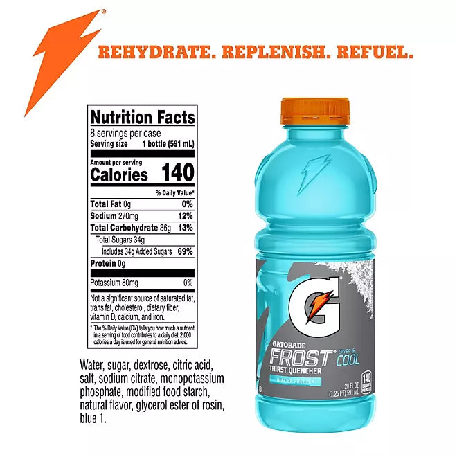 Gatorade Frost Thirst Quencher Variety Pack 20 fl oz 24 pk