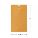 Universal Kraft Clasp Envelope Center Seam 28 lb 10 x 15 Brown Kraft 100 Box 10 x 15