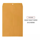 Universal Kraft Clasp Envelope Center Seam 28 lb 10 x 15 Brown Kraft 100 Box 10 x 15