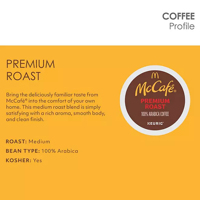 Mc Cafe Premium Medium Roast K Cup Coffee Pods 94 ct