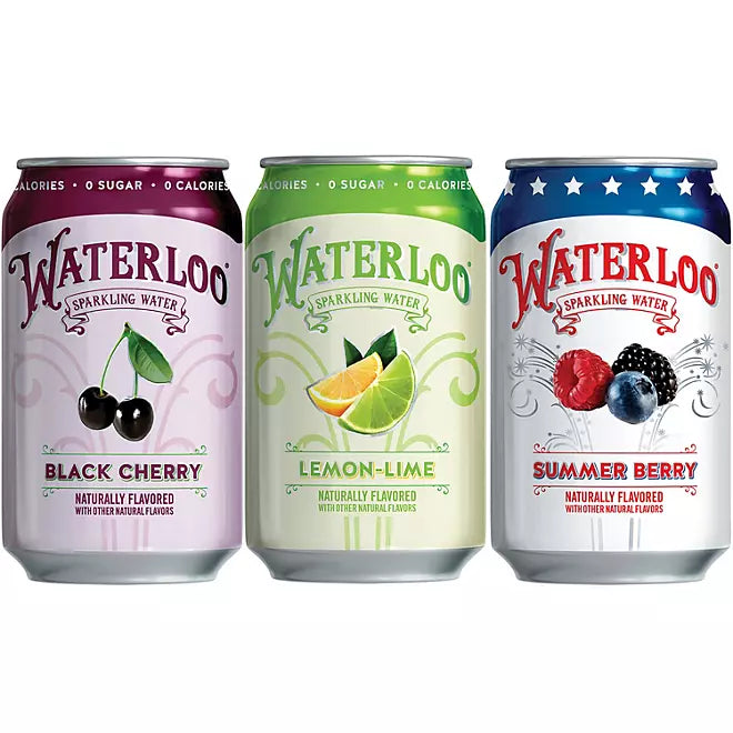 Waterloo Sparkling Water Variety Pack 12 fl. oz., 24 pk.