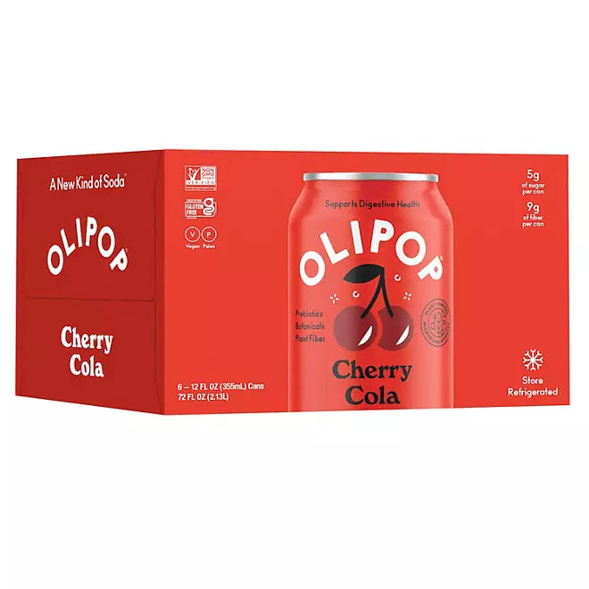 Olipop Cherry Cola 12 floz 6 pk