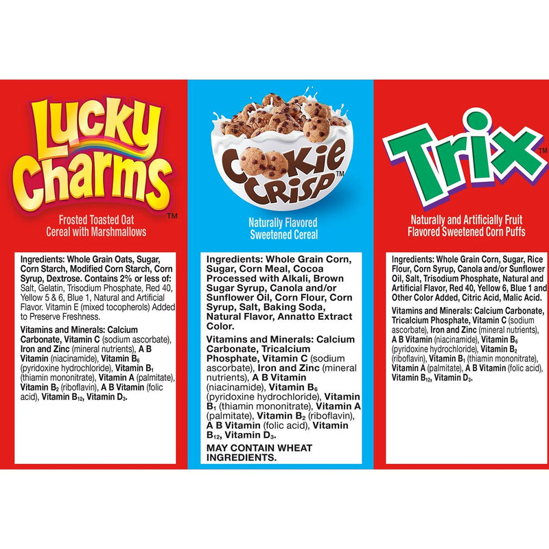 General Mills Cereal Variety Pack 385 oz