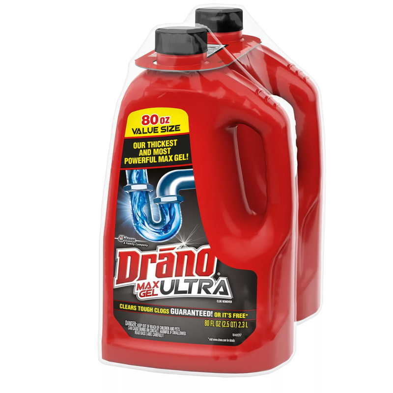 Drano Max Ultra Gel (80 oz., 2 pk.)