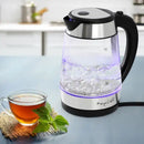 MegaChef 7 Cups 1.7 l Glass and Stainless Steel Electric Tea Kettle