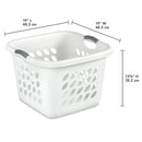 Sterilite 1.5 Bushel UltraTM Square Laundry Basket Plastic Adult, White