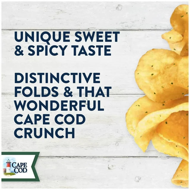 Cape Cod Potato Chips, Sweet & Spicy Jalapeno Kettle Chips, 7.5 oz