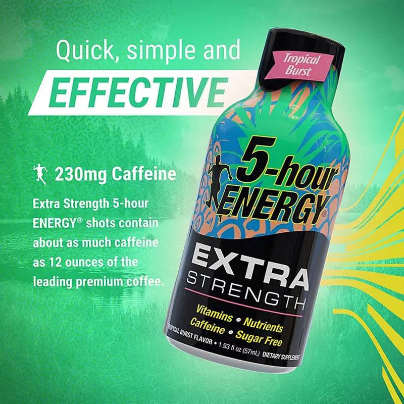 5-hour ENERGY Shot, Extra Strength, Tropical Burst (1.93 oz.) (n)