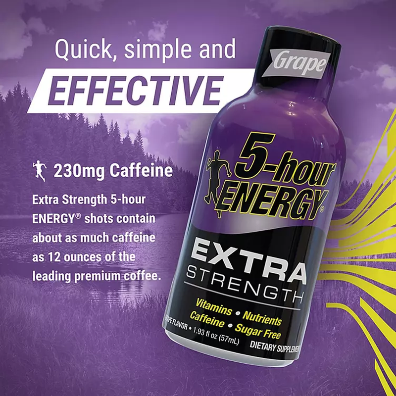 5-hour ENERGY Shot, Extra Strength, Grape (1.93 oz.) (n)