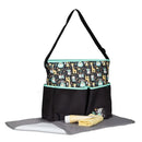 Baby Boom Monkey Print top Zip Tote Diaper Bag