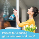 Windex® Glass Window Cleaner, Essential Cleaning Supplies, Original Blue, Spray Bottle, 23 fl oz, fl oz