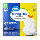 Great Value Strong Flex 13-Gallon Drawstring Tall Kitchen Trash Bags, Citrus Burst, 80 Count