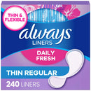 Always Daily Fresh Thin Liners (240 ct.)