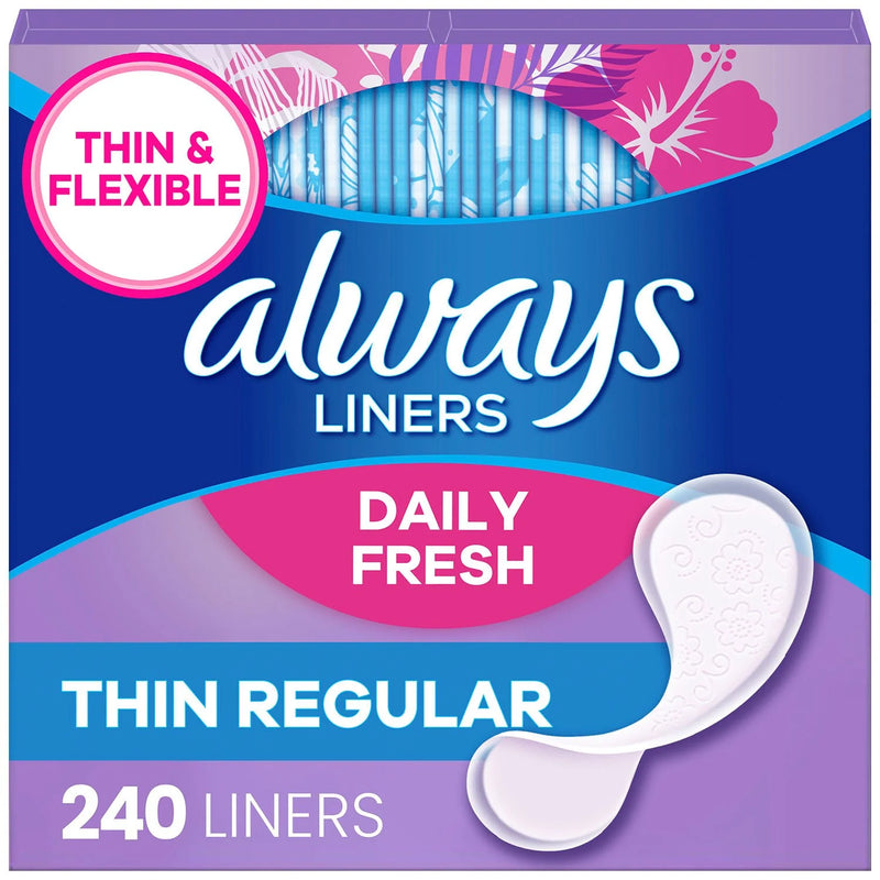Always Daily Fresh Thin Liners (240 ct.)