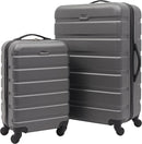 Travelers Club Harper Luggage, Charcoal, 2 Piece Set
