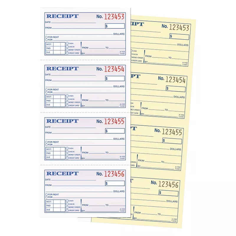 Adams® Wirebound Money/Rent Receipt Books