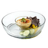 Anchor Hocking Glass Chip & Dip Set, Modern Sculpted Design, 2 Piece