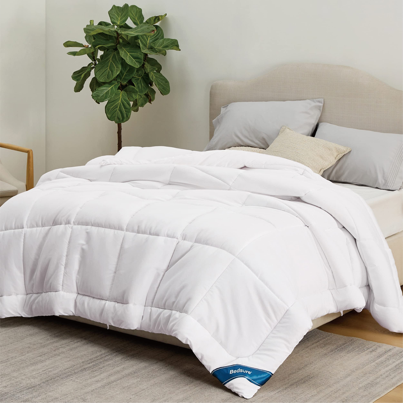 BEDSURE Twin Comforter Duvet Insert - Down Alternative White Twin Size Comforter