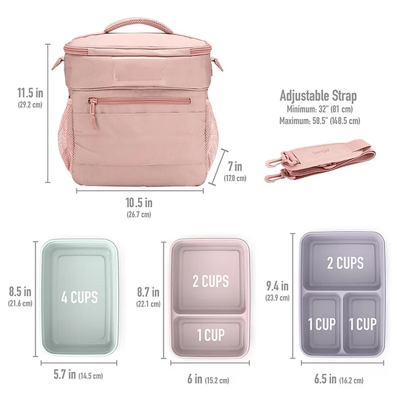 Bentgo Prep Bag Bundle (Blush)