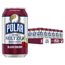 Polar Zero Calorie Black Cherry Sparkling Seltzer Water, 12 fl oz, 18 Pack Cans