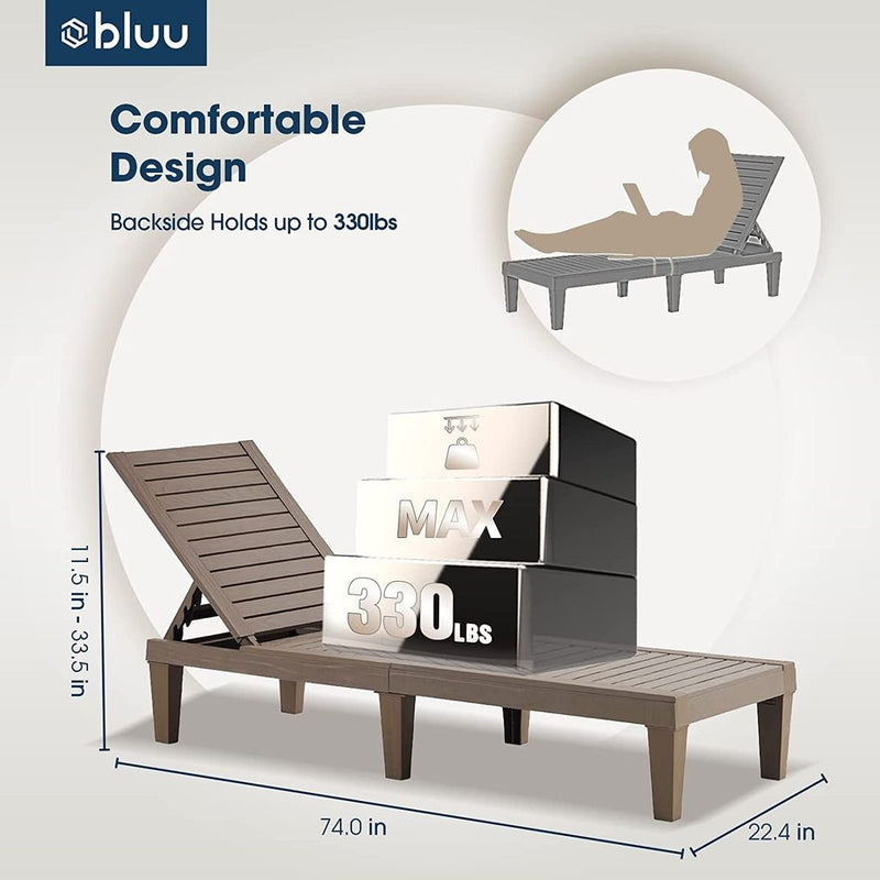 BLUU Chaise Lounge Outdoor