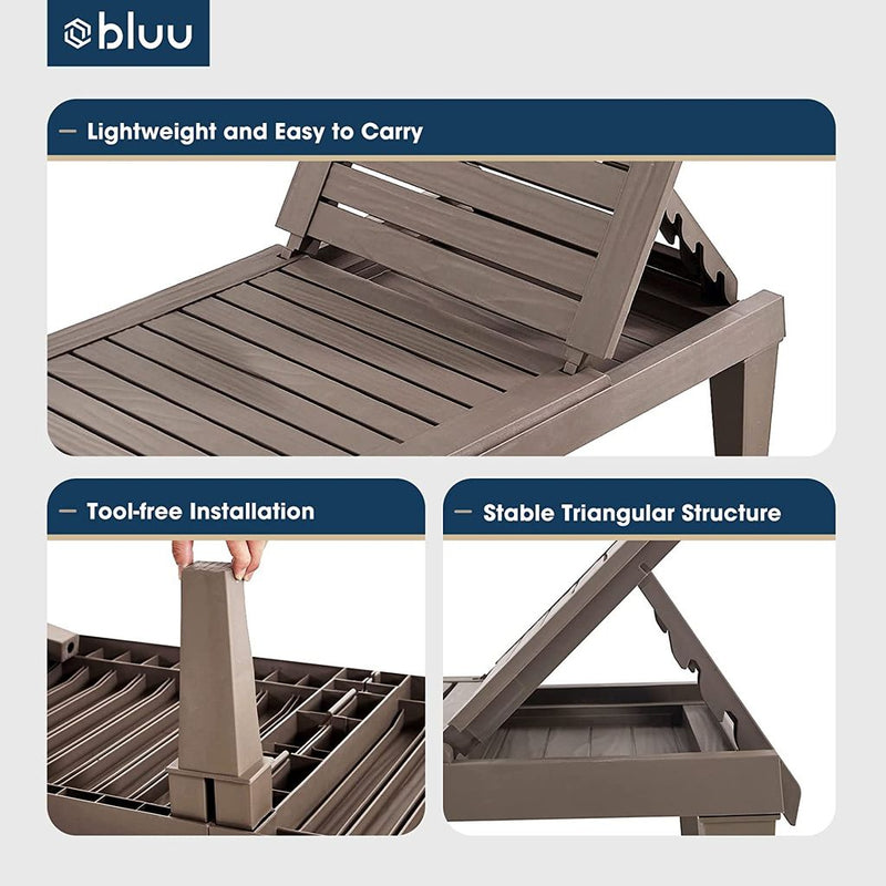 BLUU Chaise Lounge Outdoor