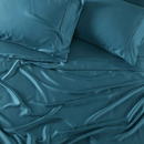 Brielle Home Tencel Lyocell Sateen Pillowcase Set- Light Blue Standard