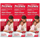 Children's Tylenol Oral Suspension, Cherry (4 oz., 3 pk.)