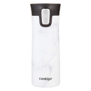 Contigo Stainless Steel Coffee Couture Autoseal Vacuum-Insulated Travel Mug, 14 Oz, Whte Marble