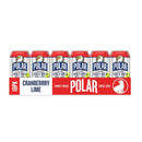 Polar Zero Calorie Cranberry Lime Sparkling Seltzer Water, 12 fl oz, 18 Pack Cans
