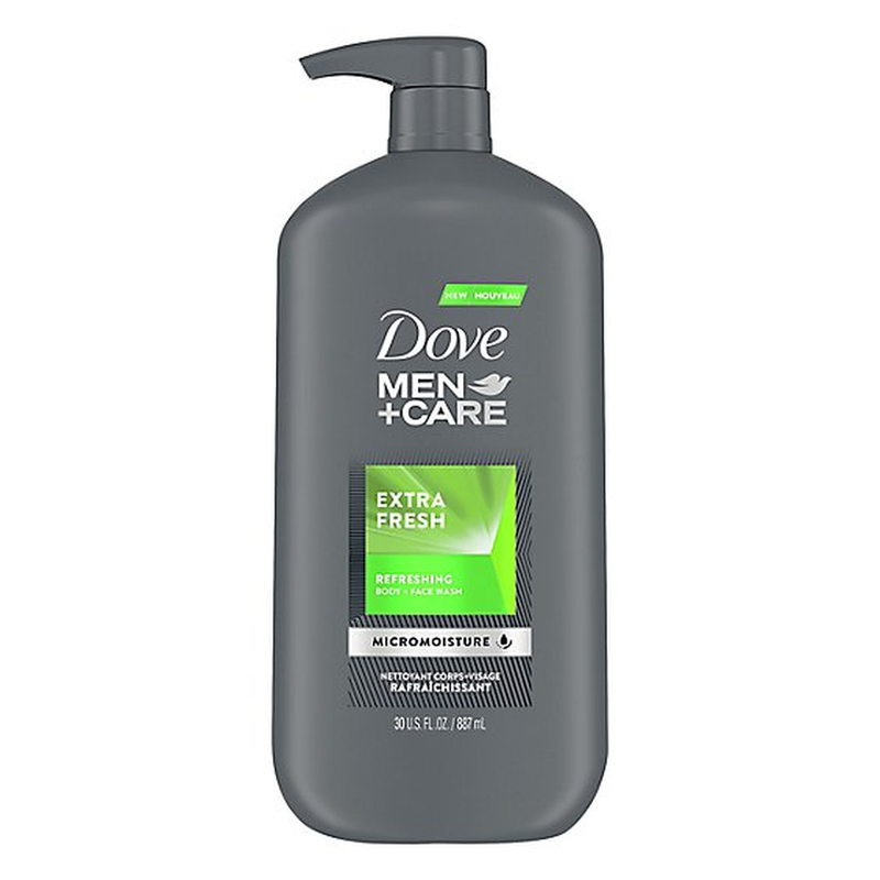 Dove Men+Care Body and Face Wash, Extra Fresh (30 fl. oz., 2 pk.)