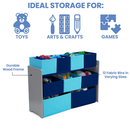 Delta Children Deluxe Multi-Bin Toy Organizer with Storage Bins (Pack of 1)