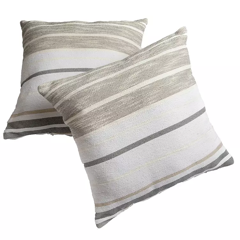 FEI Home Lifestyle Multi Striped Decorative Pillow, 20" X 20"