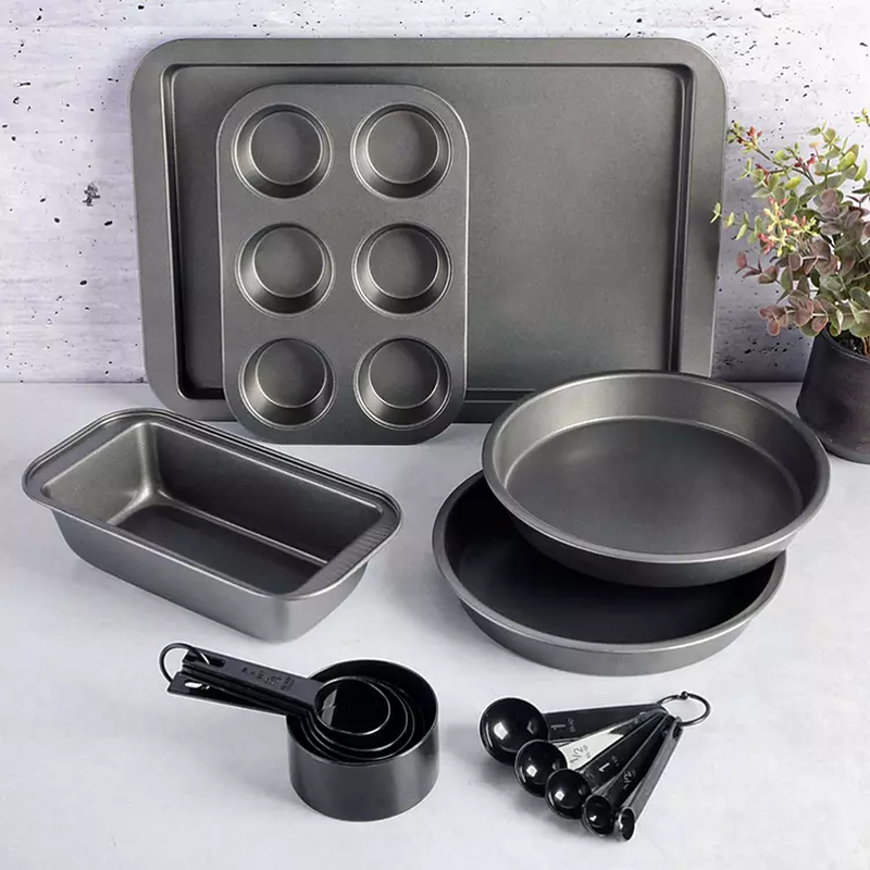 Gibson Home 95-Piece Complete Kitchen Starter Set- Black