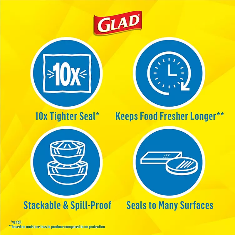 Glad Press'n Seal Food Plastic Wrap (280 sq. ft., 2 pk.)