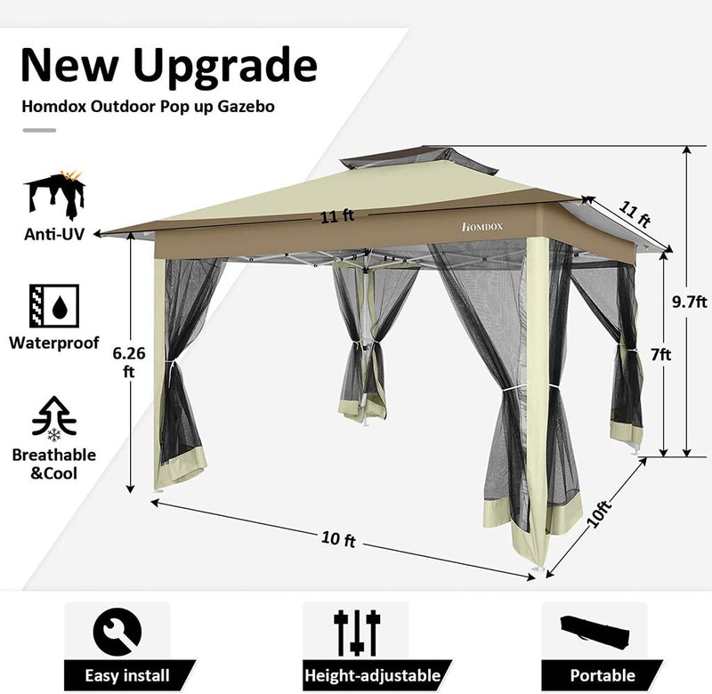 Gazebo Homdox 12x12 Pop UpOutdoor Canopy