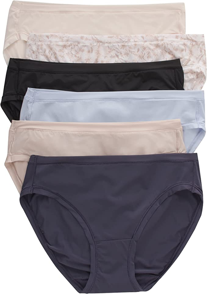 Hanes Women's ComfortFlex Fit Microfiber Bikini Panties 6 Pack