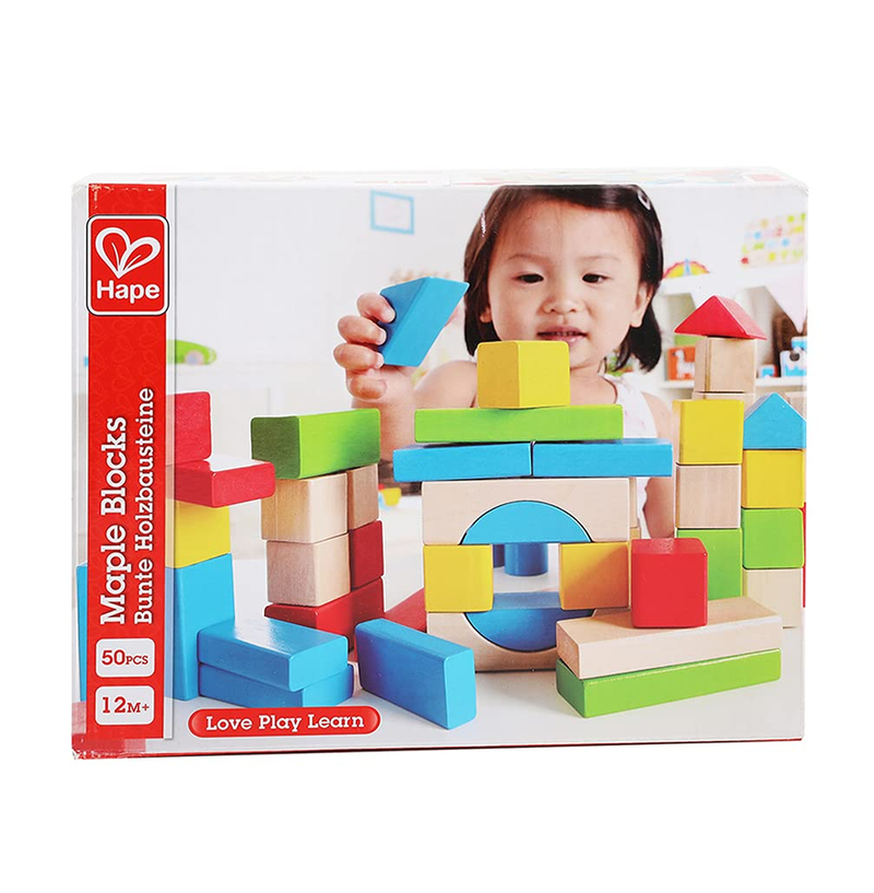 Maple Wood Kids Building Blocks by Hape