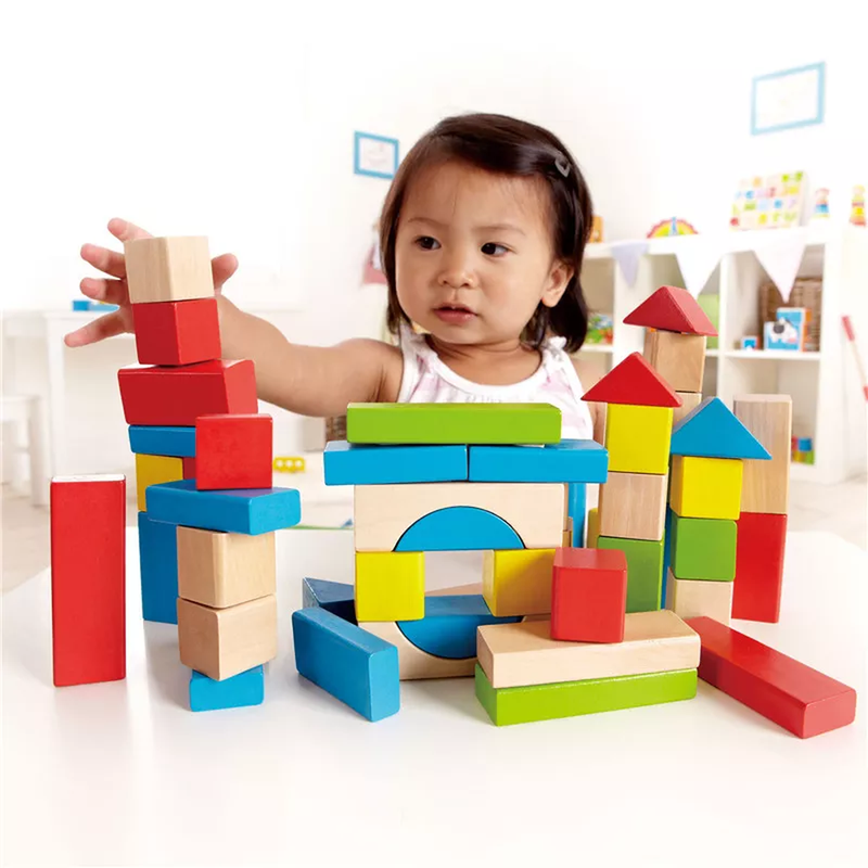 Maple Wood Kids Building Blocks by Hape