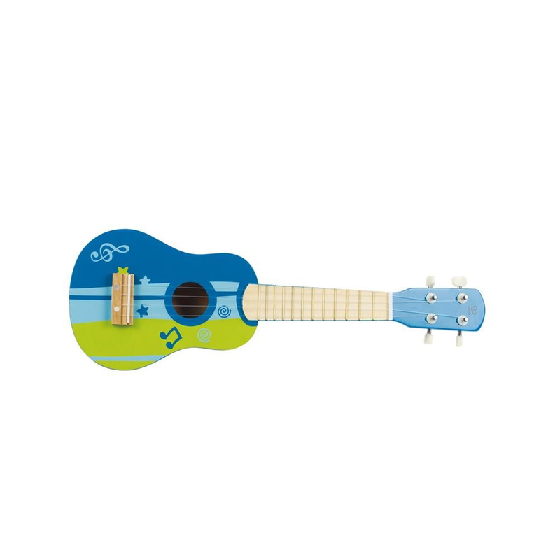 Hape Kid's Wooden Toy Ukulele in Blue