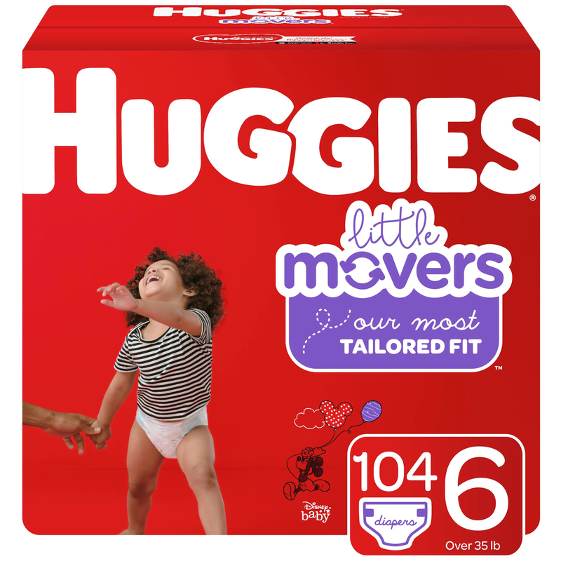 Huggies Little Movers Perfect Fitting Diapers- Size 6