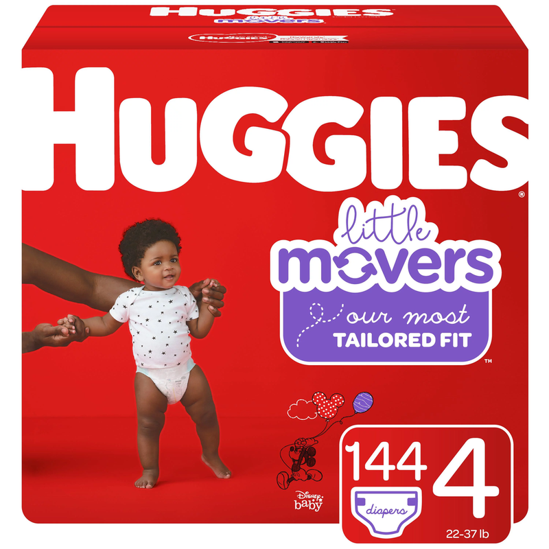 Huggies Little Movers Perfect Fitting Diapers- Size 4