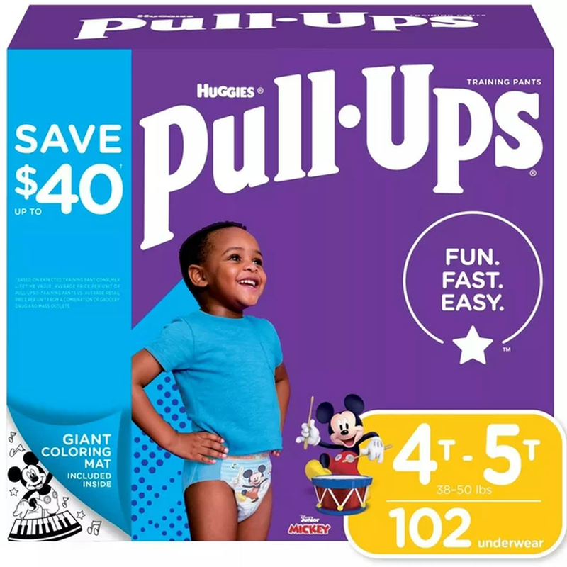 Huggies Pull-Ups Training Pants for Boys 4T-5T