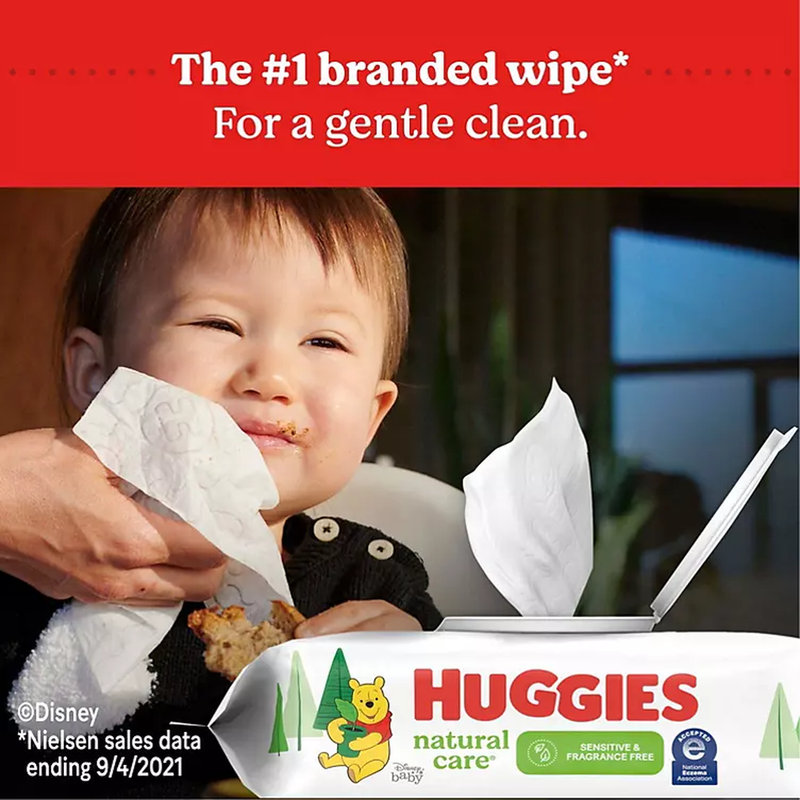 Huggies Natural Care Sensitive Baby Wipes, Fragrance Free (1088 wipes)