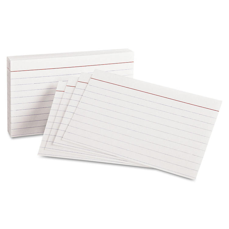 Oxford - Index Cards, Ruled, 3 x 5 - 100 Cards