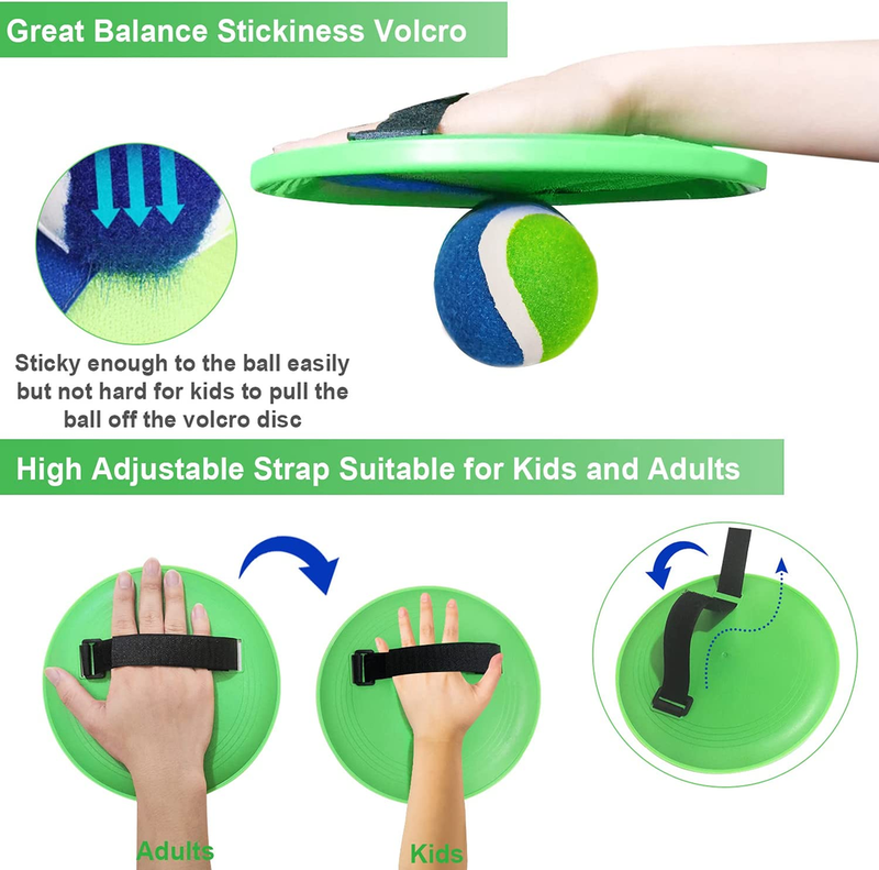 Jalunth Ball Catch Set Games Toss Paddle