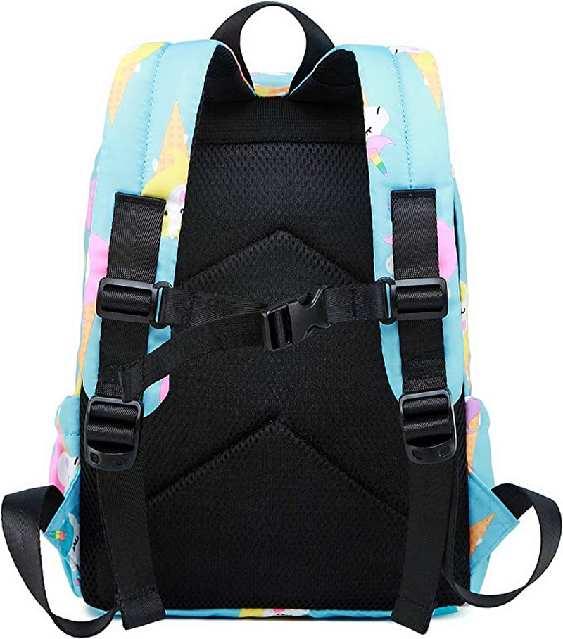 Abshoo Little Kids Backpacks for Boys and Girls Preschool Backpack With Chest Strap (Unicorn Blue)