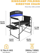 KingCamp Heavy Duty Camping Directors Chairs Supports 400lbs for Adults