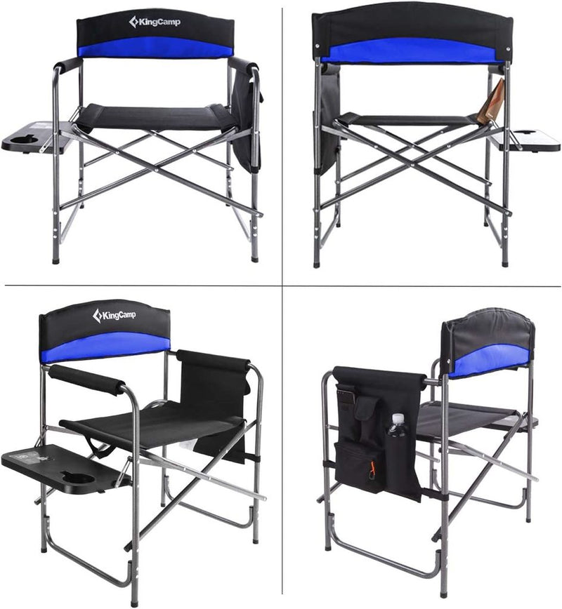 KingCamp Heavy Duty Camping Directors Chairs Supports 400lbs for Adults